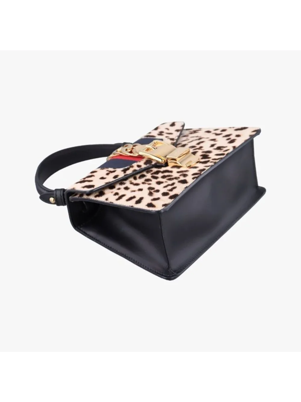 Gucci Sylvie Multicolor Calf Hair Shoulder Bag